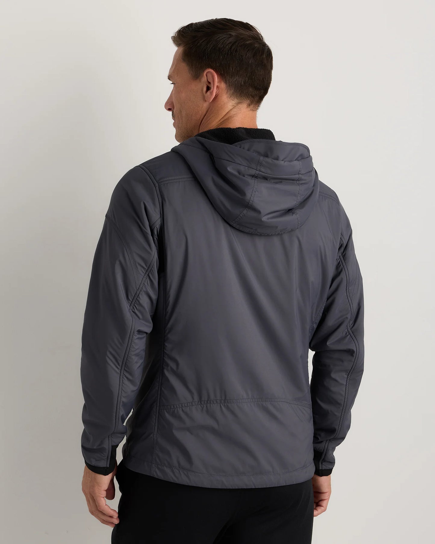 Weather Proof Fleece-Lined Hooded Jacket - S / Carbon Grey