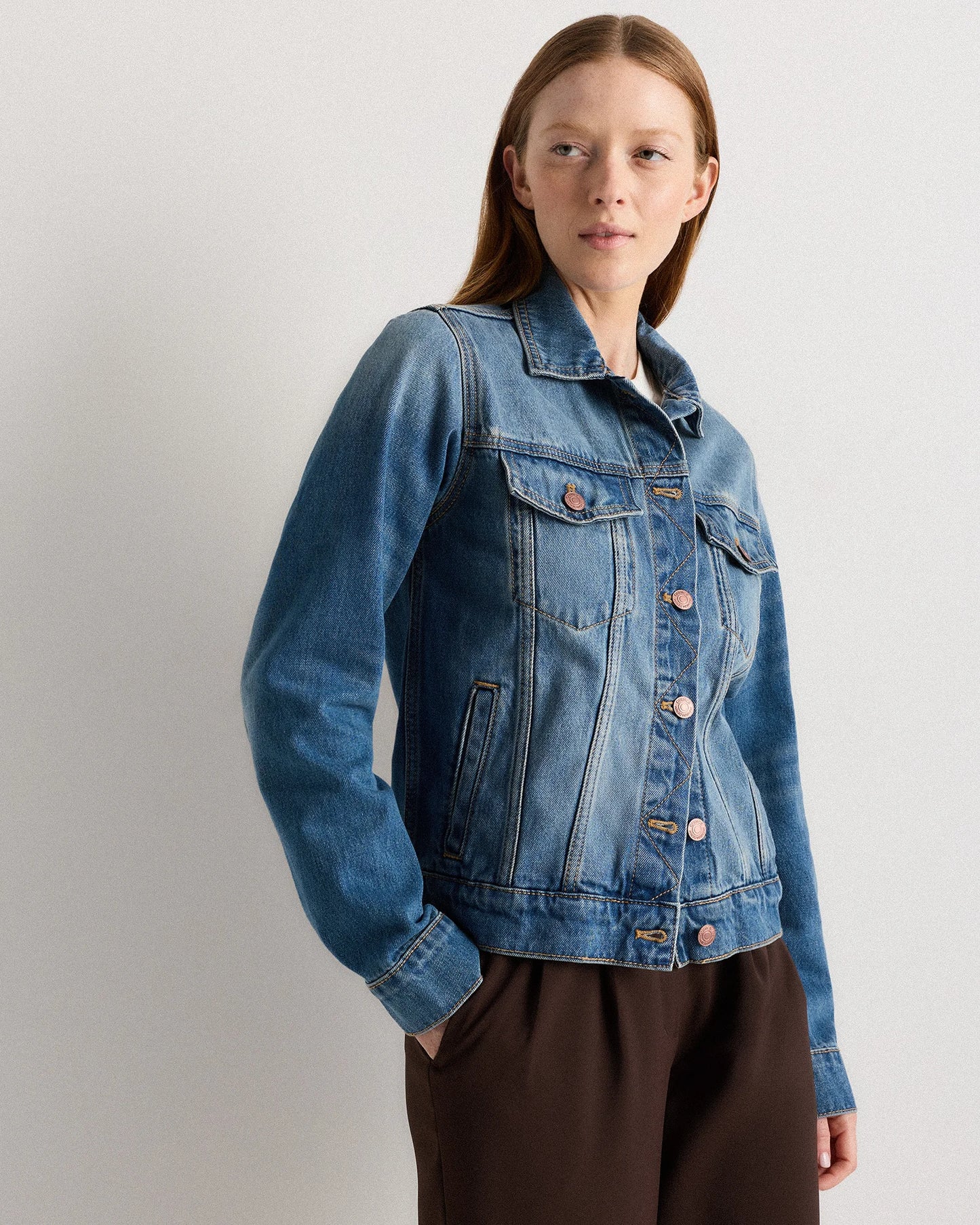 100% Organic Cotton Denim Jacket - XS / Indigo Blue