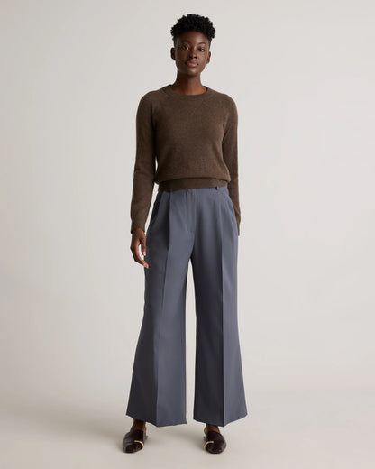 Mongolian Shrunken Cashmere Sweatshirt - XS / True Navy