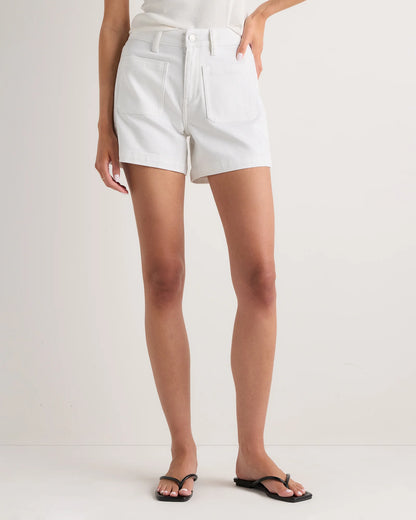 Bella Stretch Patch Pocket Shorts - 24 / Cool Blue