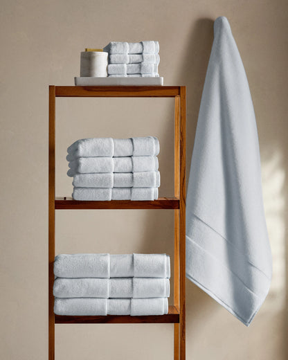 Classic Organic Turkish Cotton Washcloth (Set of 4) - One Size / White