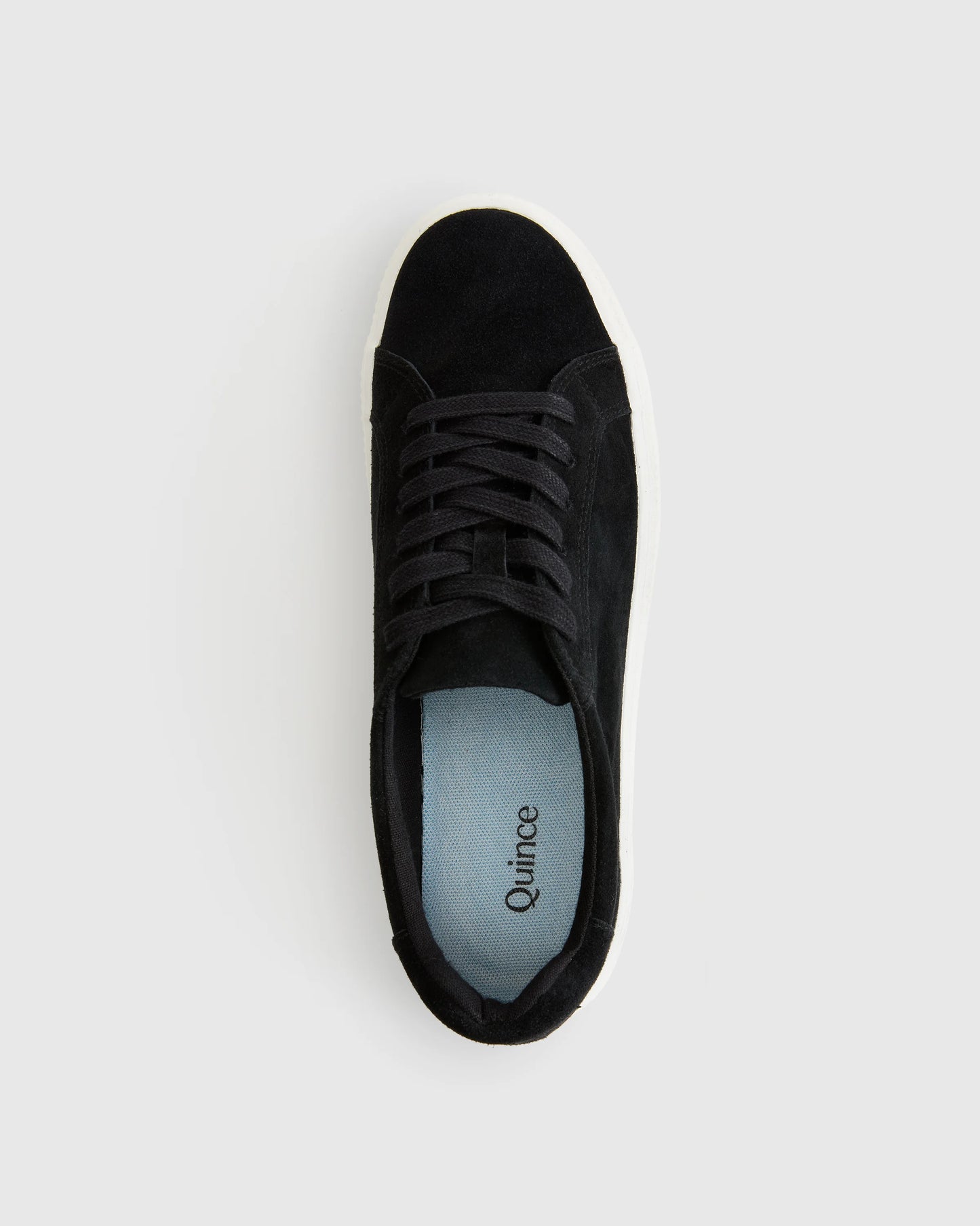 Italian Suede Everyday Sneaker - 5 / Black