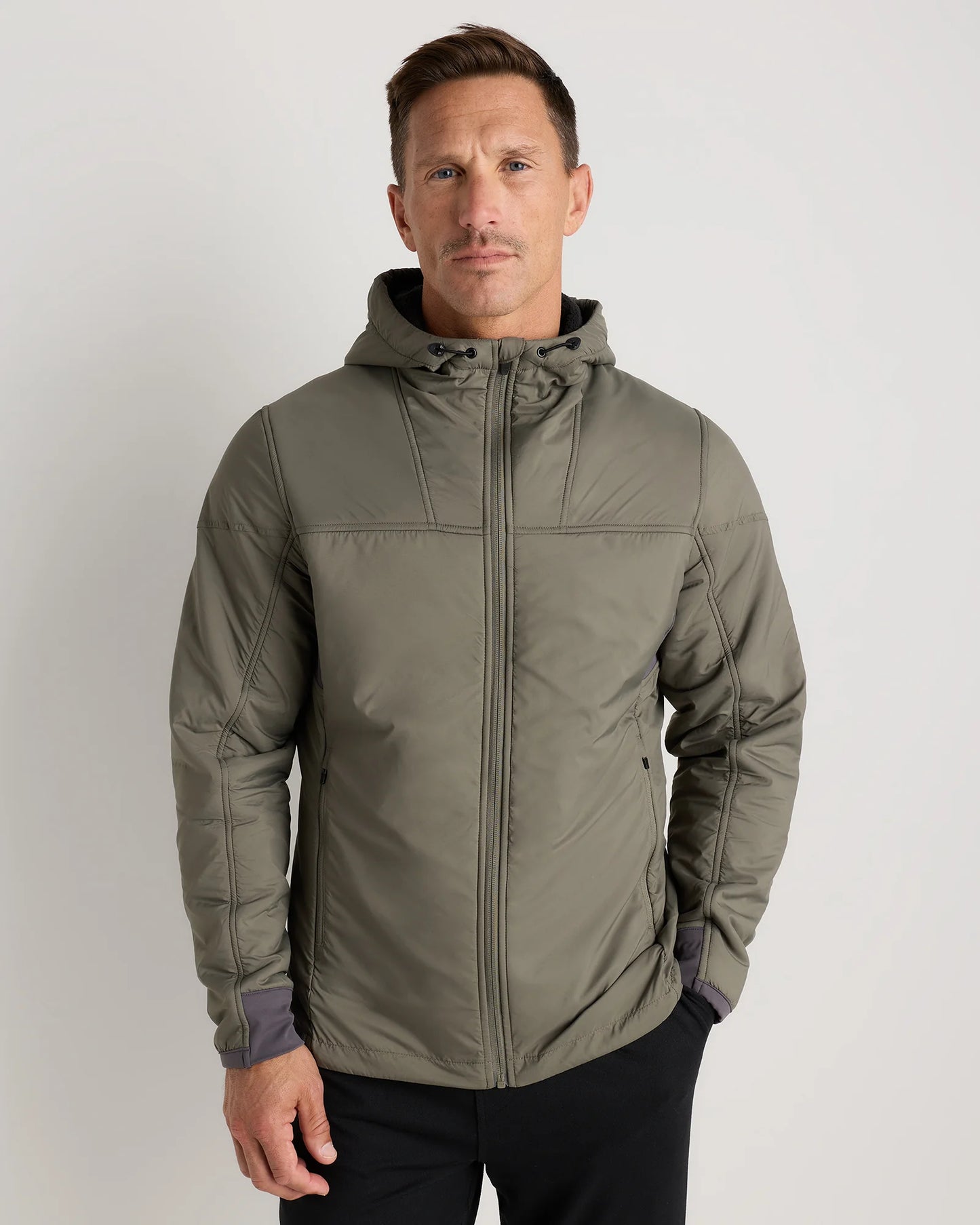Weather Proof Fleece-Lined Hooded Jacket - S / Carbon Grey