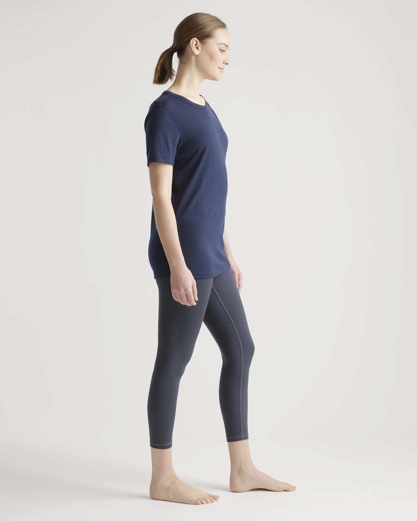 100% Merino Wool All-Season Base Layer Tee - XS / Sea Spray Green
