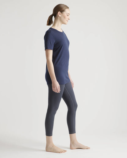 100% Merino Wool All-Season Base Layer Tee - XS / Sea Spray Green