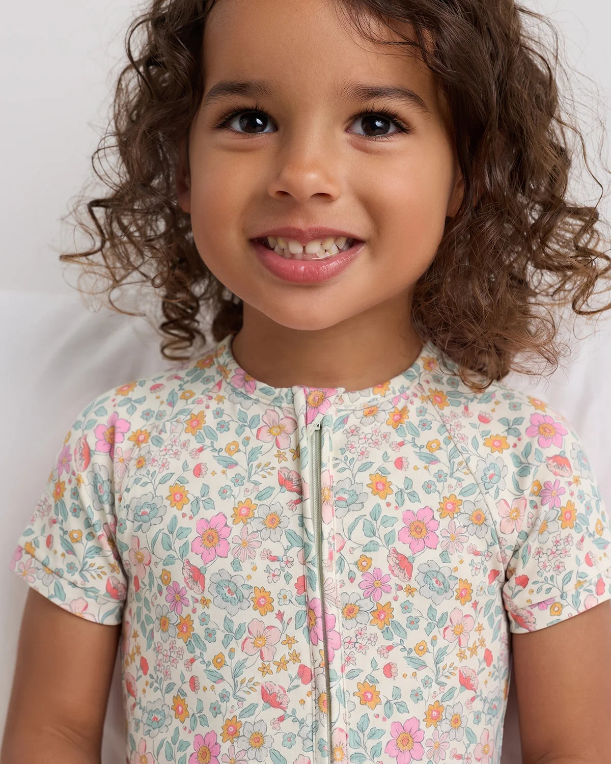 Bamboo Shortie Onesie Pajama - 2T / Sunshine