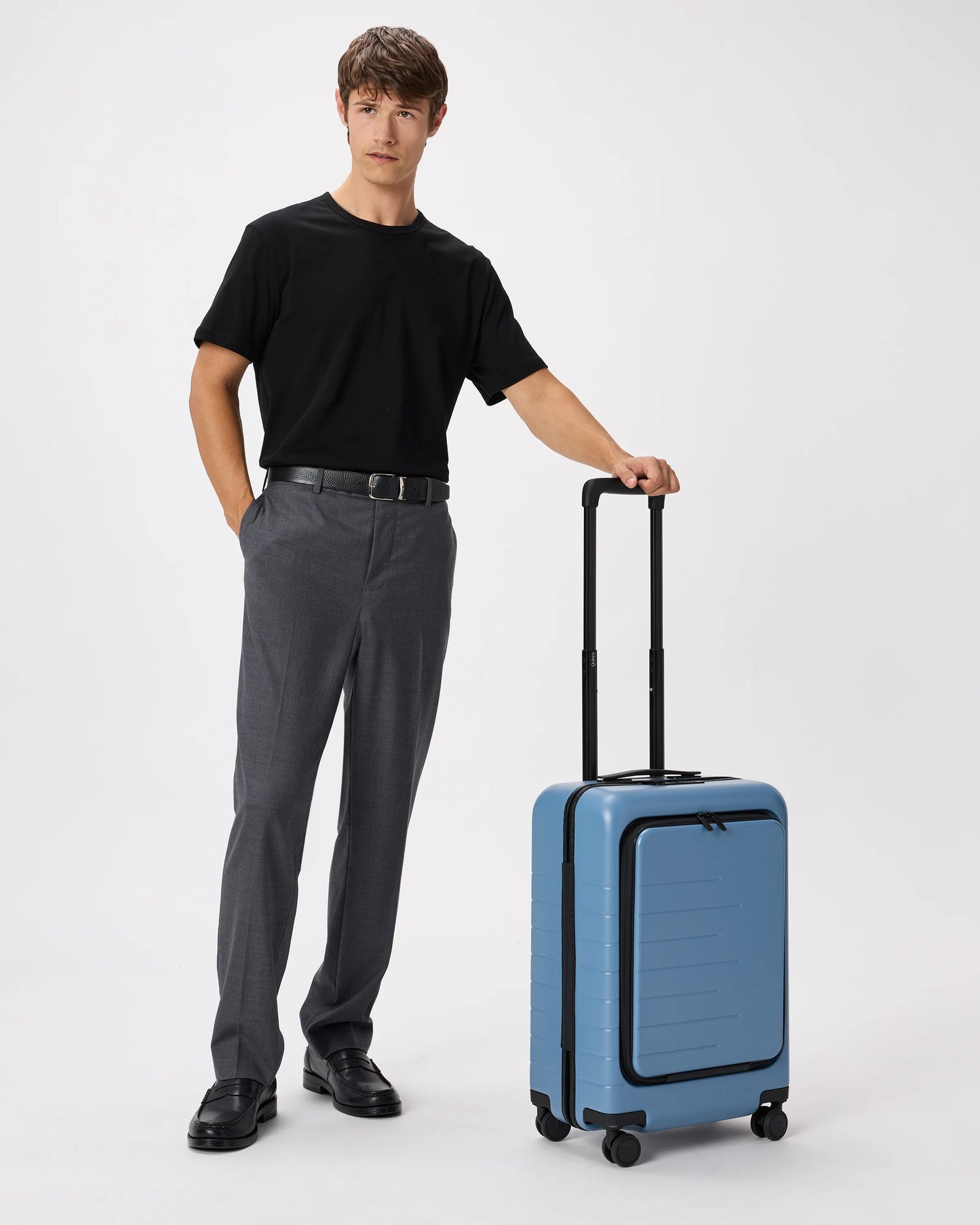 Front Pocket Carry-On Suitcase - One Size / Lavender