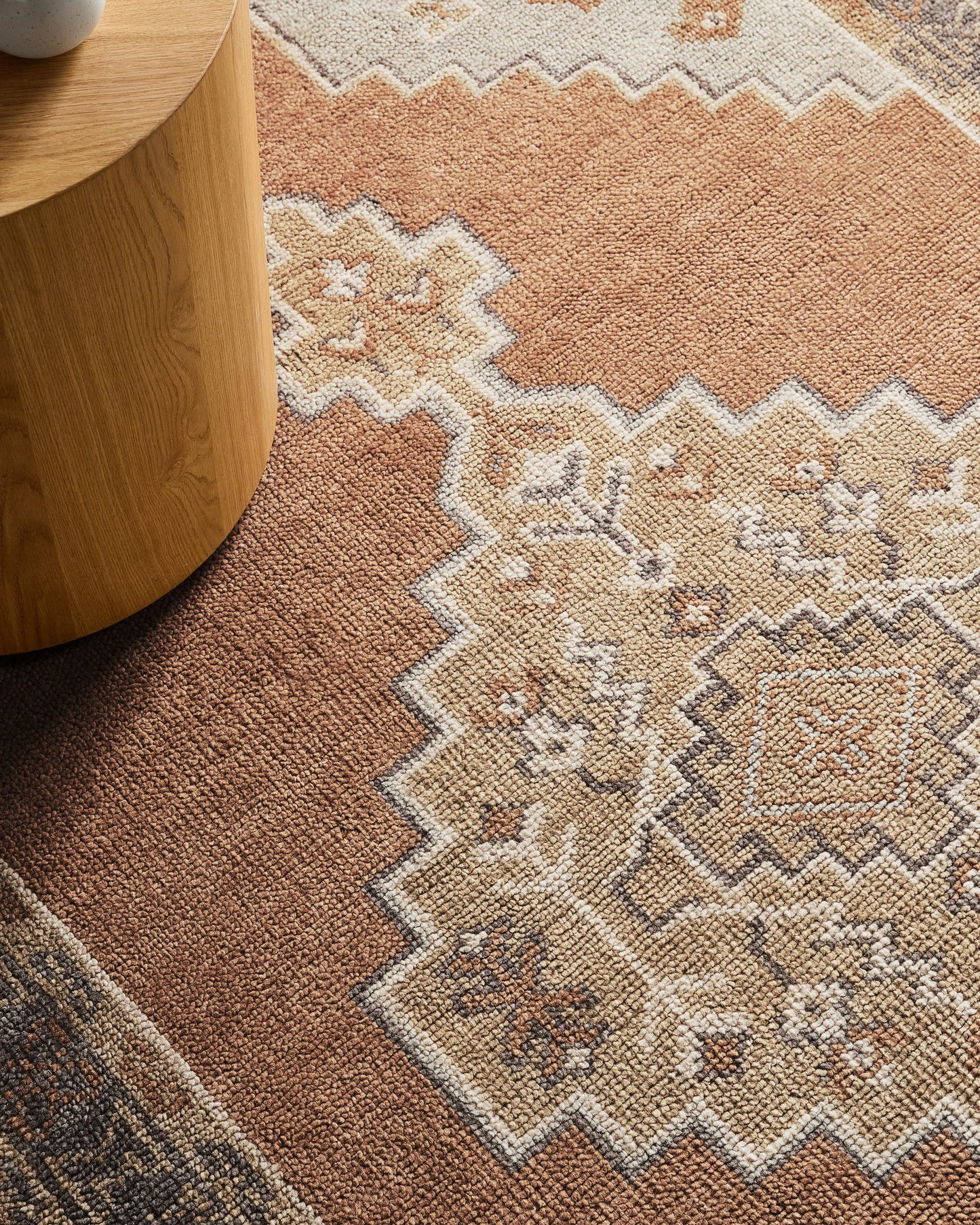 Chloe Hand-Knotted Wool Rug - 5' x 8' / Cognac