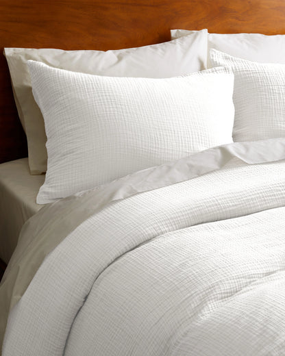 Organic Cotton Gauze Sham Set - Standard / Dried Sage