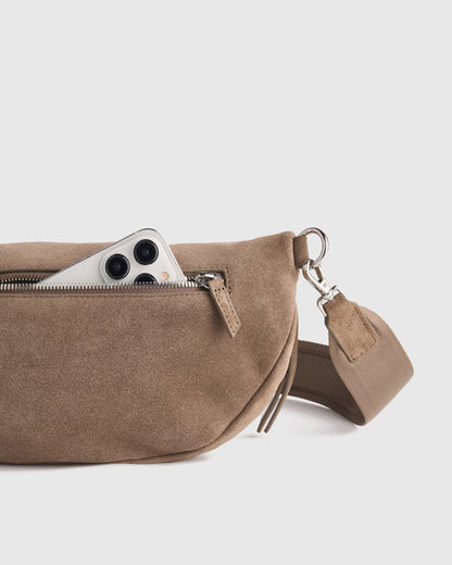 Quinn Suede Sling Bag - One Size / Whiskey