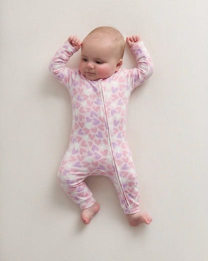 Bamboo One Piece Pajama - 0-3M / Wildflower Dreams