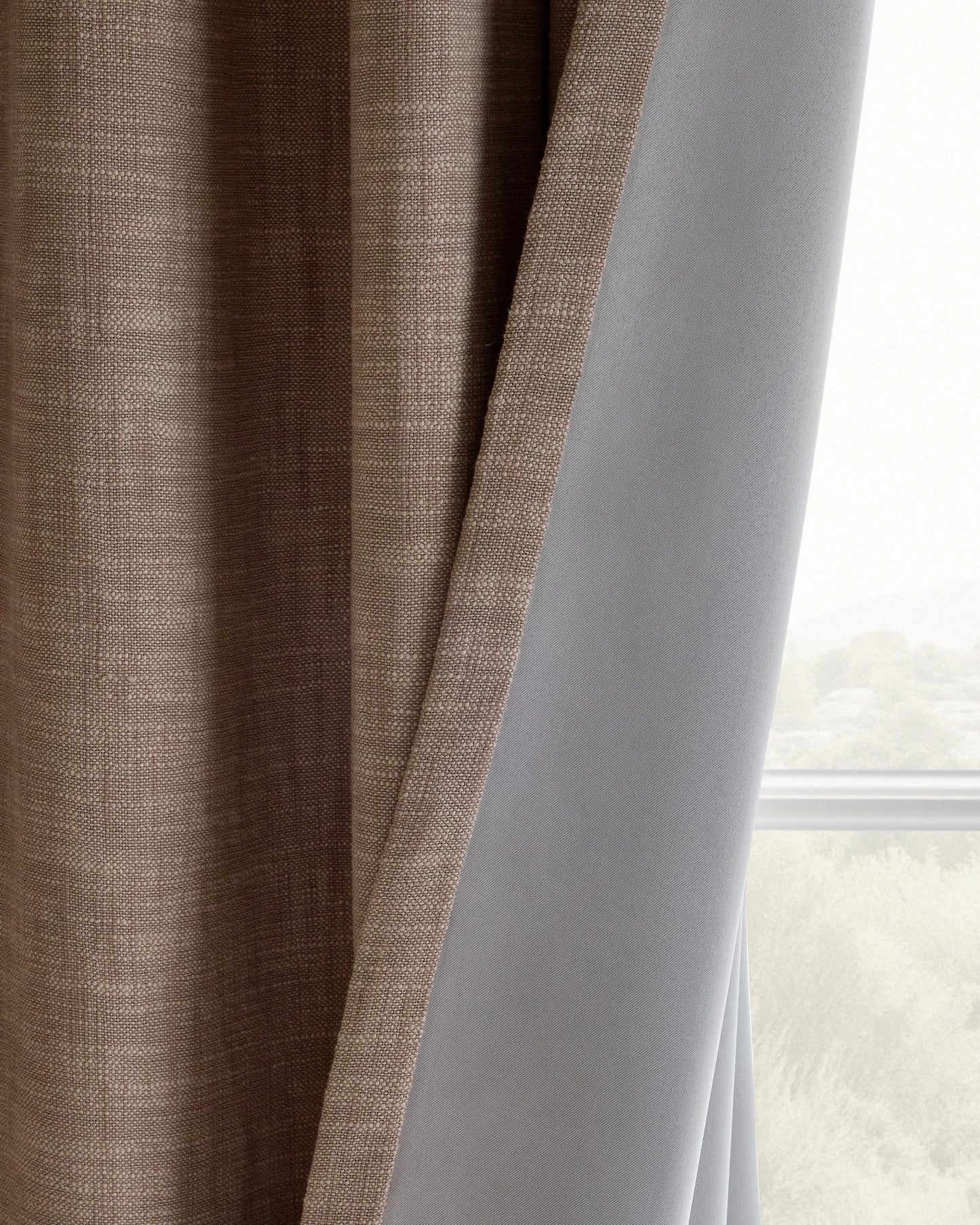 Textured Cotton True Blackout Curtain - 48x84 / White