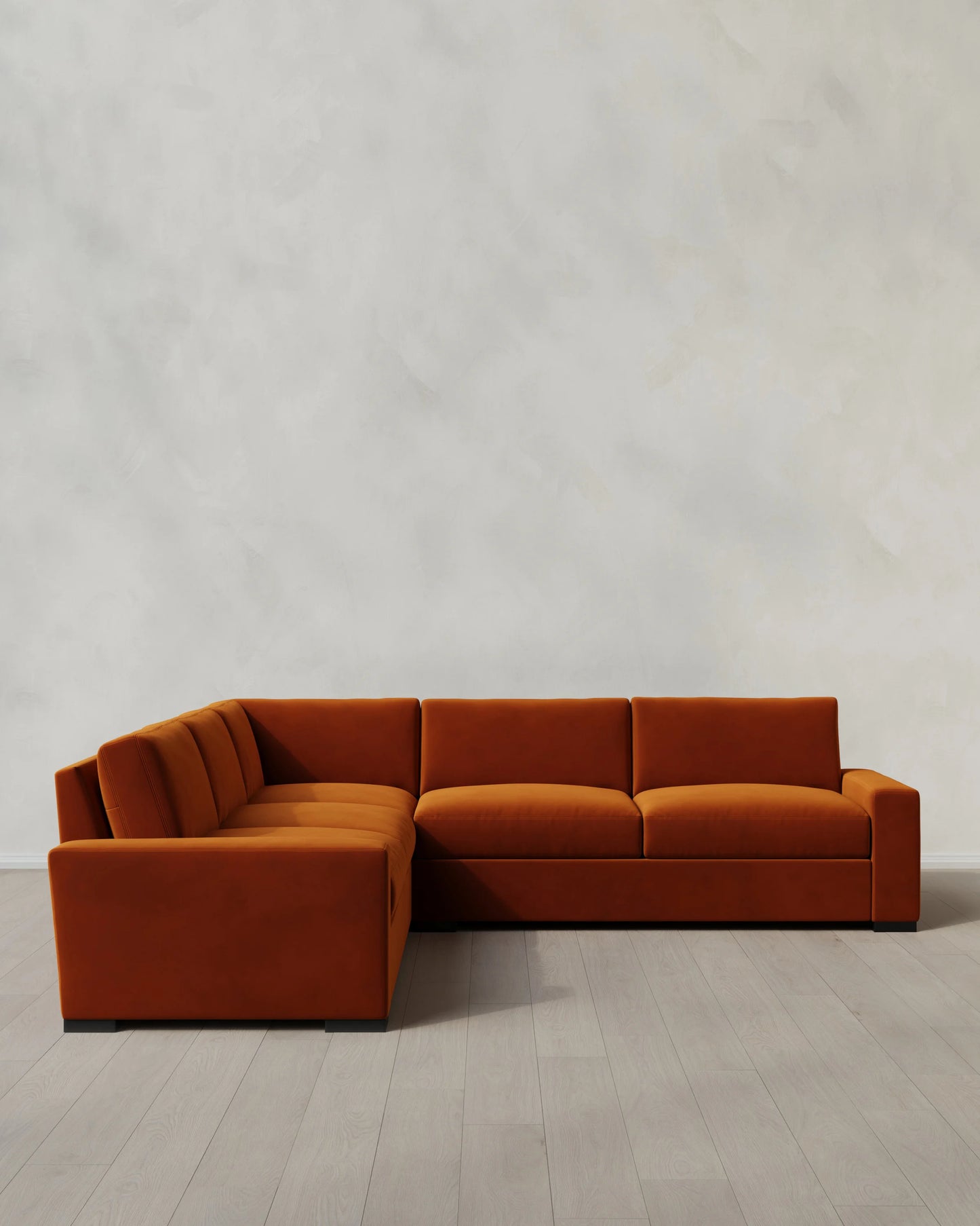 Stillman L Sectional in Performance Velvet - 116x116 / Java