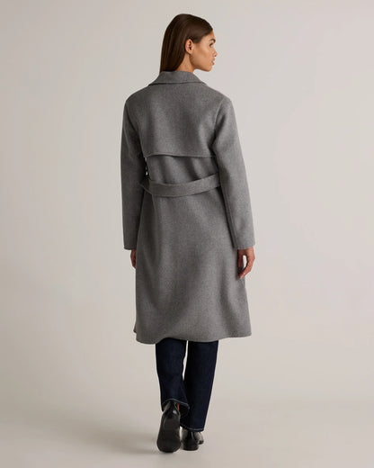 Double-Faced Merino Wool Trench Coat - XS / Caramel