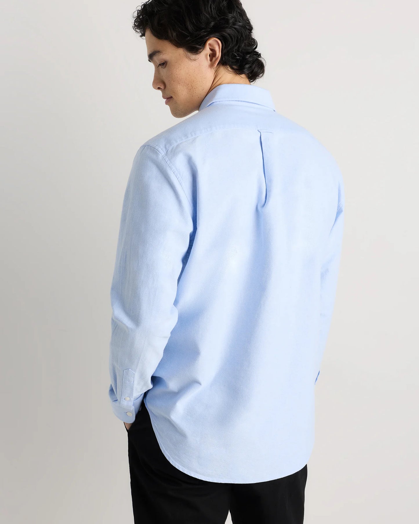 100% Organic Cotton Oxford Shirt - XS / Light Pink Stripe