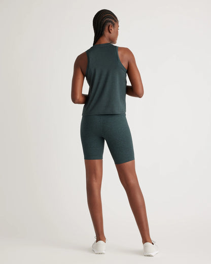 Flowknit Breeze High-Neck Tank - XS / Heather Deep Navy
