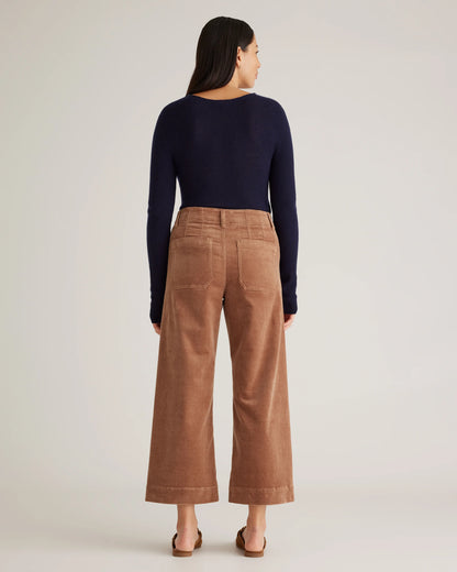 Featherweight Cashmere Ribbed Crewneck Sweater - XS / Charcoal