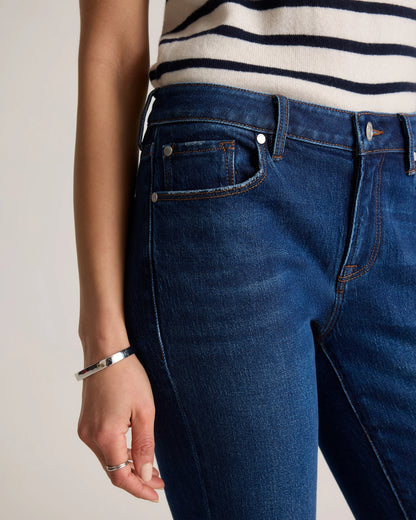 Luna Stretch Slim Boyfriend Jeans - 24 / Stormy Blue