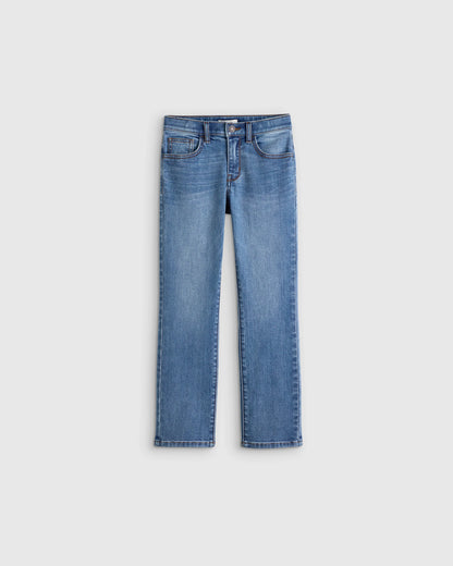Boys Stretch Straight Jeans - 6 / Dark Wash