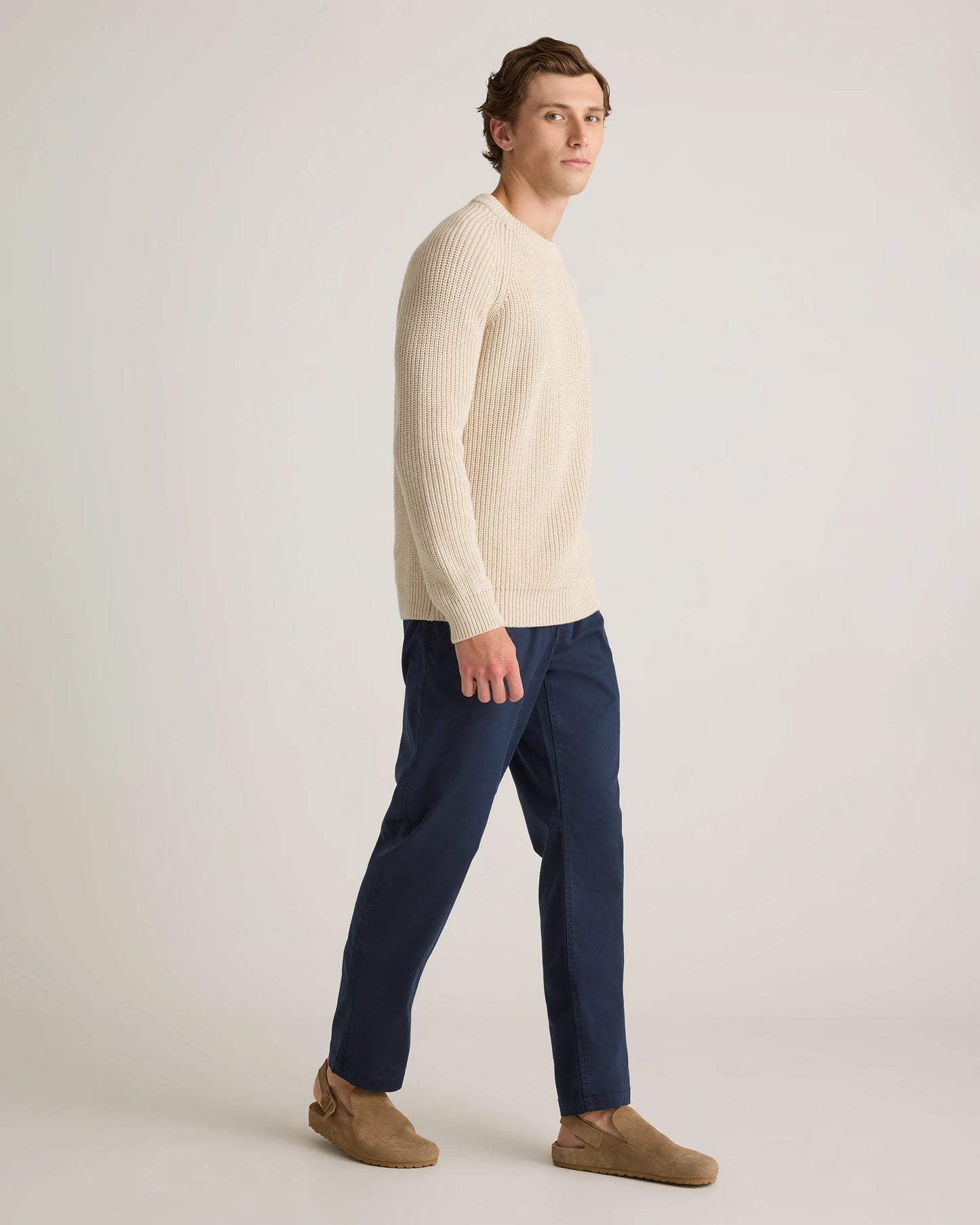 Cotton Chino Drawstring Pants - S / Admiral