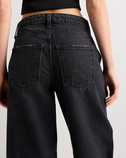 Maya Rigid Exaggerated Barrel Jeans - 24 / Powder Blue