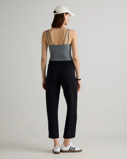 CloudComfort High-Rise Cropped Sweatpants - XS / Pebble Beige