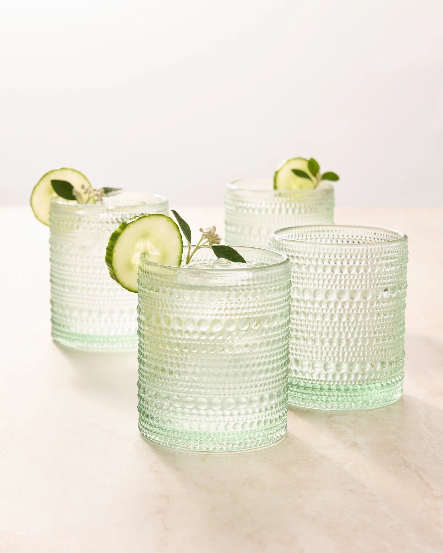 Jupiter Short Glass Tumbler (Set of 6) - One Size / Fern Green
