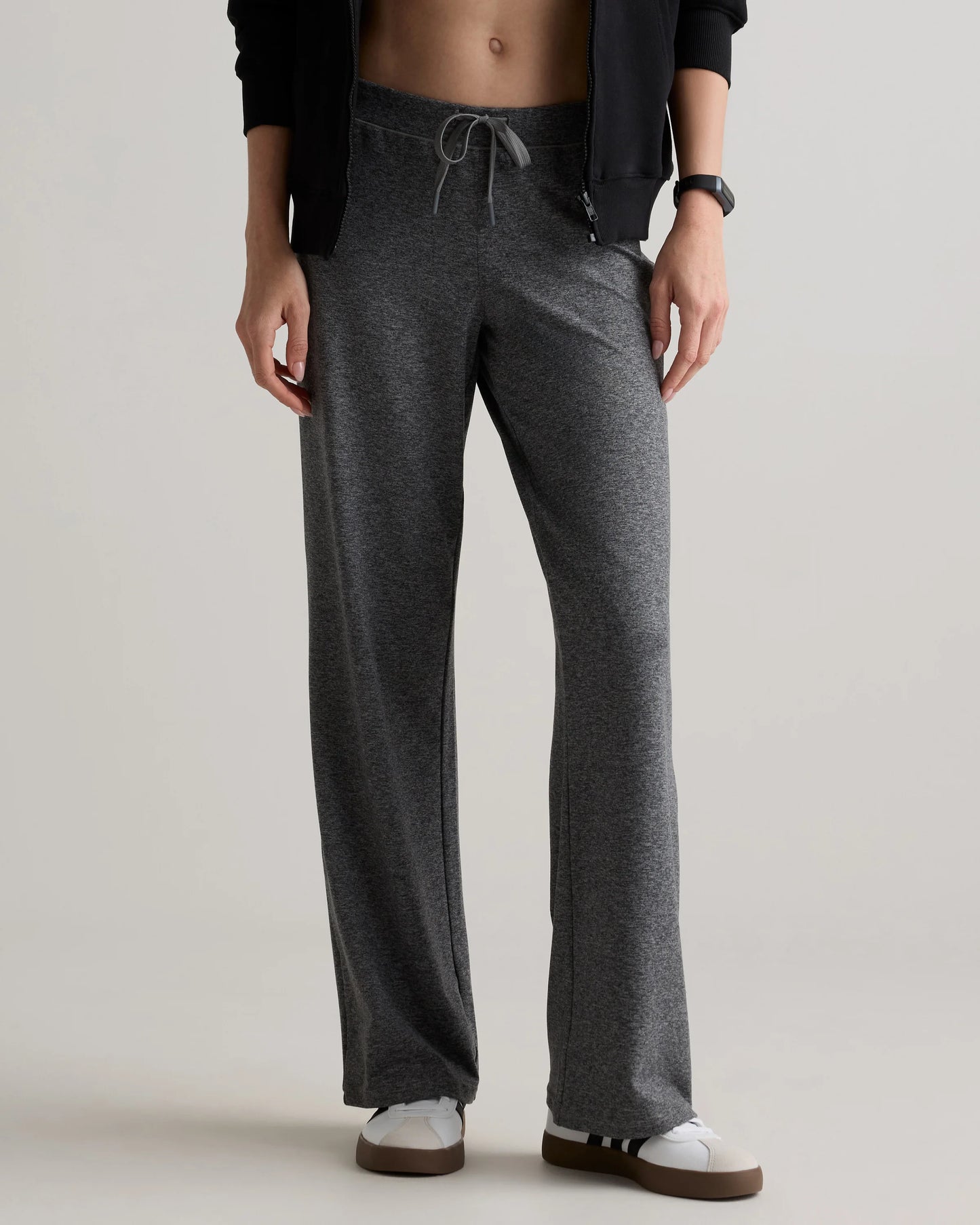 Flowknit Wide Leg Pants - XS / Black