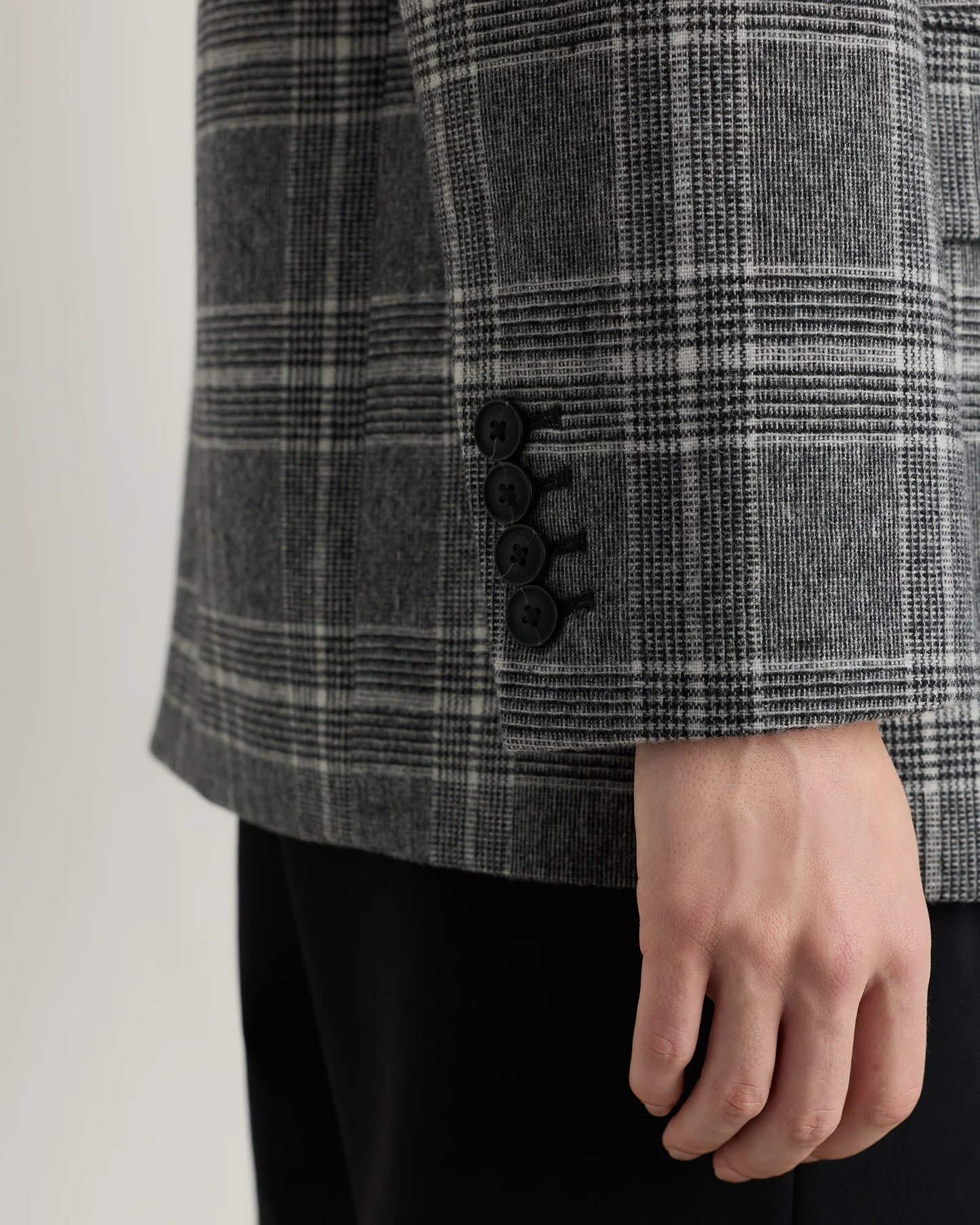 Italian Wool Oversized Blazer - XS / Textured Brown