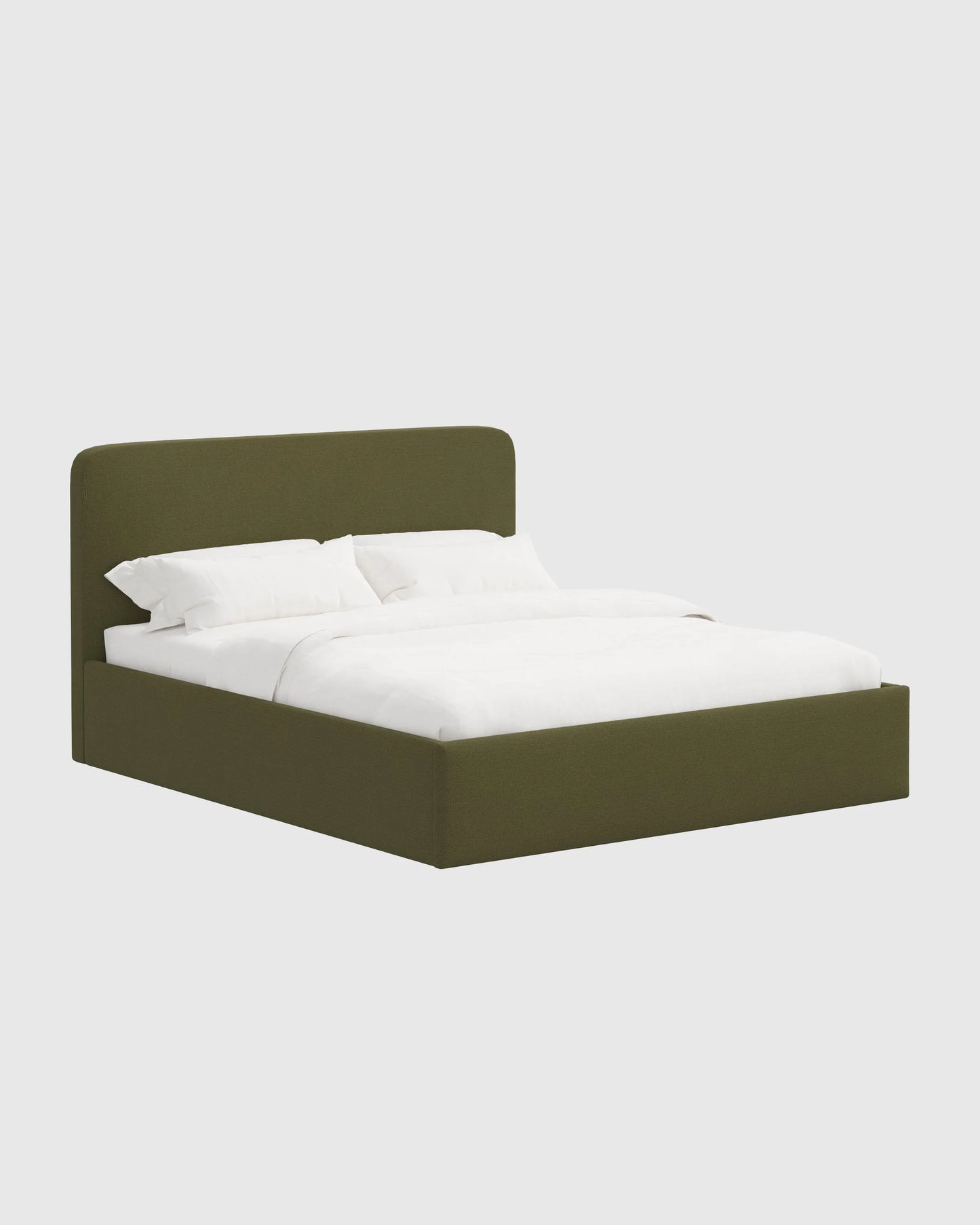 100% Linen Curved Bed - Full / Canvas