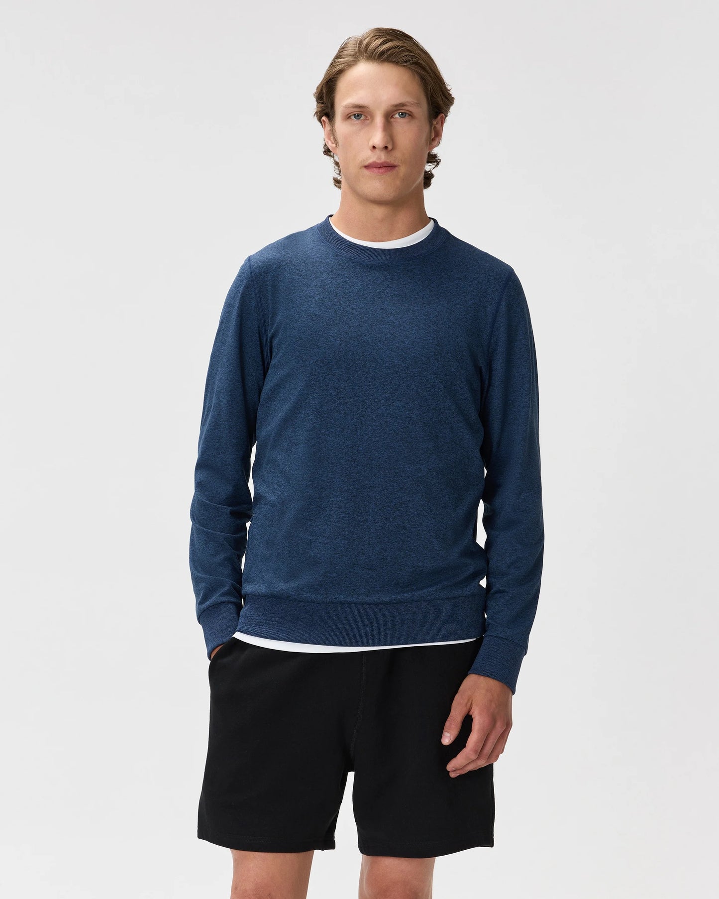 Flowknit Performance Crew Sweatshirt - S / Solid Chalk