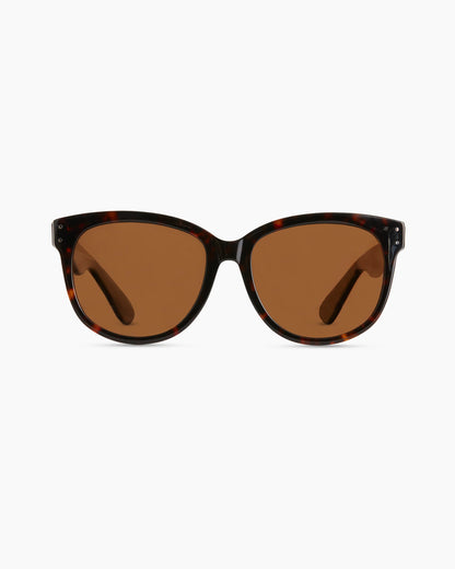 Lennon Polarized Acetate Sunglasses - One Size / Tortoise with Brown lens