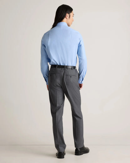 Organic Cotton Oxford Non-Iron Dress Shirt - S / Bold Black