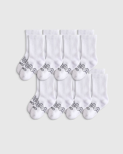 Organic Cotton Calf Sock 8-pack - 12M-24M / Neutral Multi
