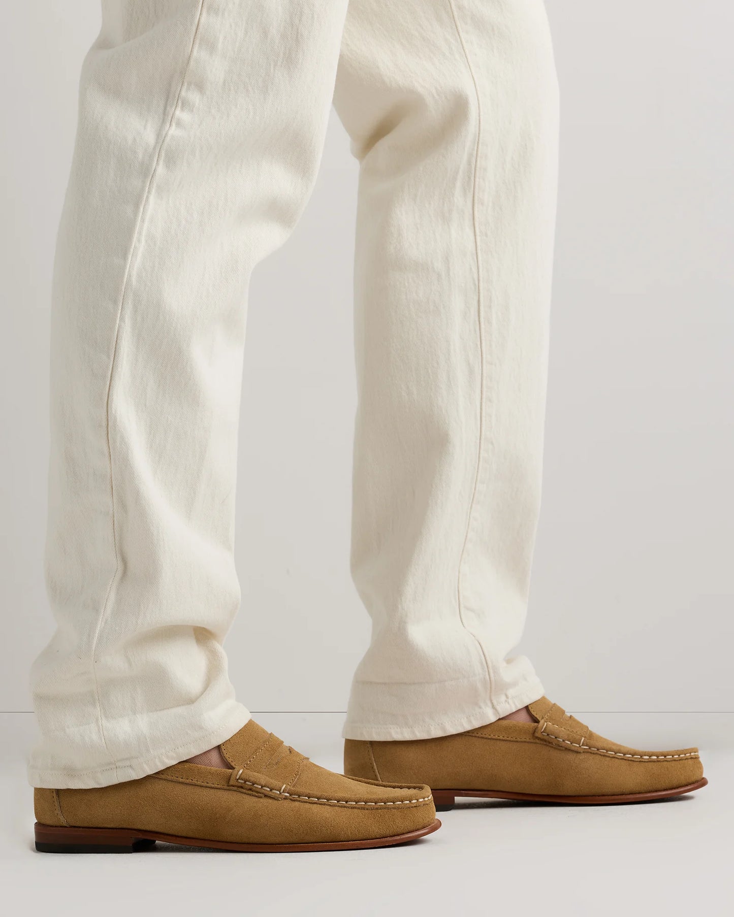 Essential Suede Penny Loafer - 7 / Whiskey