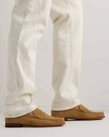 Essential Suede Penny Loafer - 7 / Whiskey