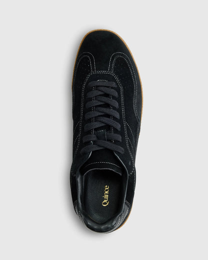 Italian Suede Gum Sole Sneaker - 5 / Birch