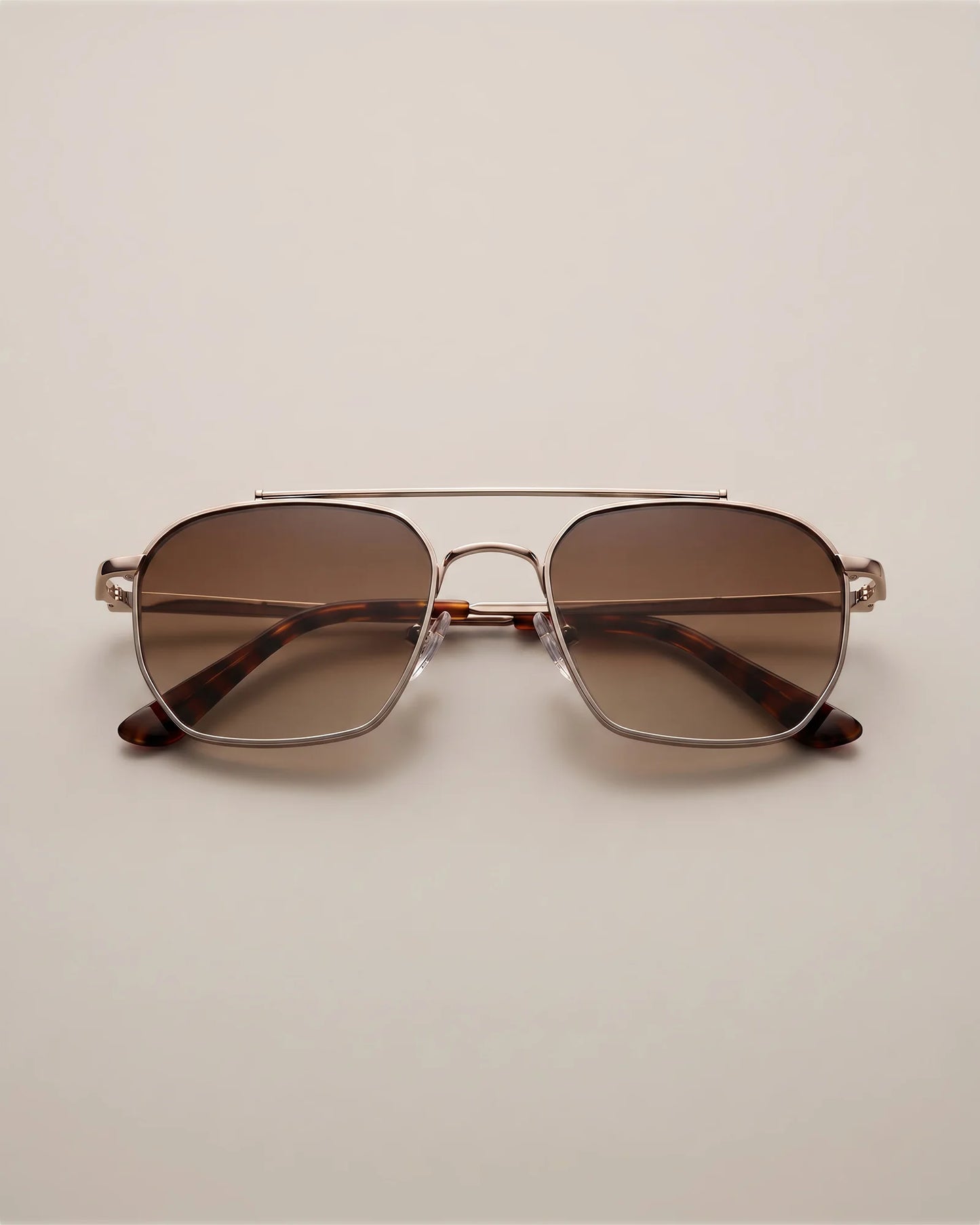 Baja Polarized Stainless Steel Sunglasses - One Size / Silver with Green lens