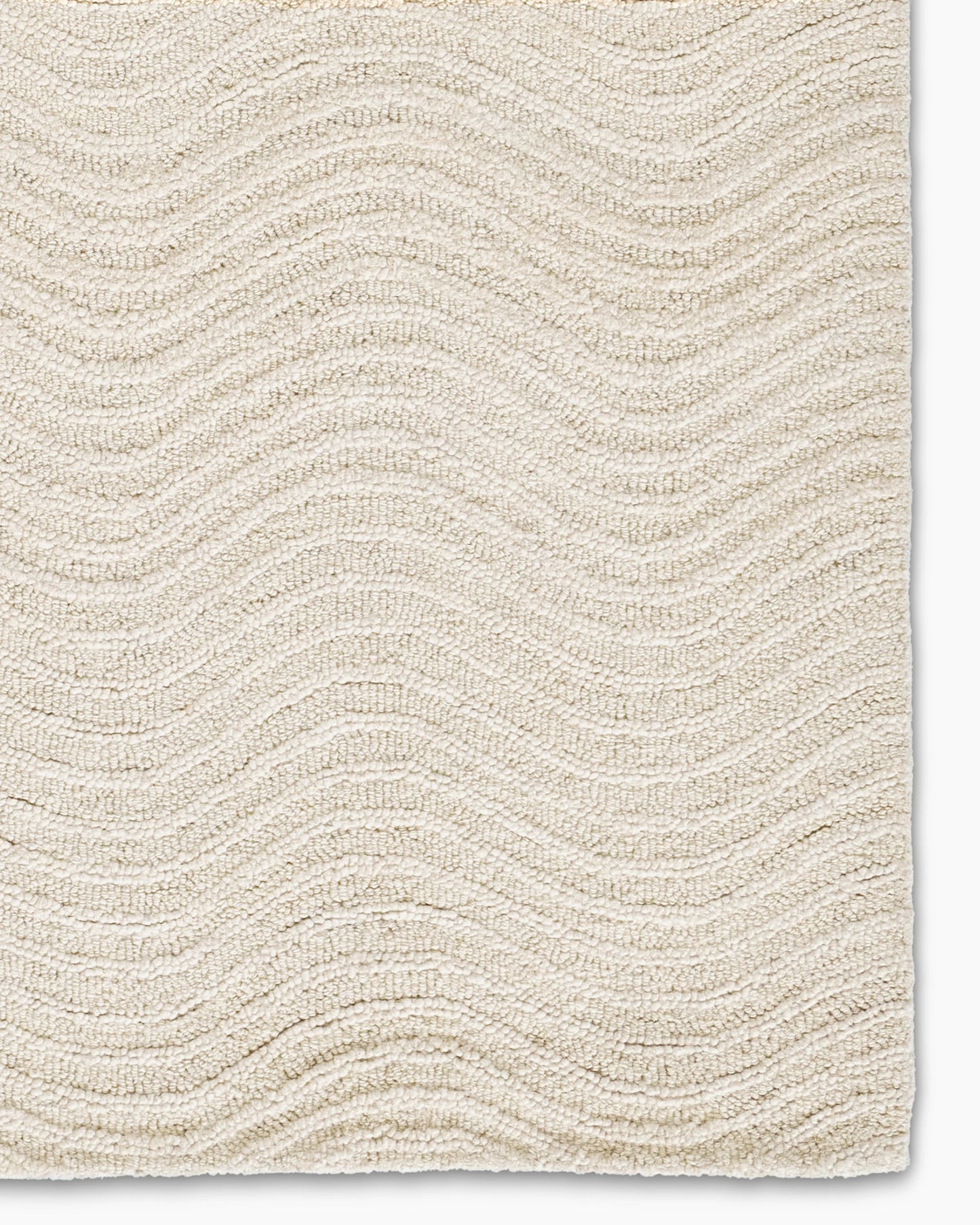 Arches Hand-Tufted Wool Rug - 3'6" x 5'6" / Ivory