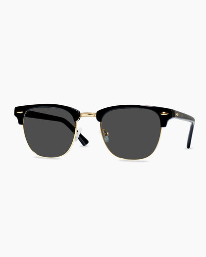 Avery Polarized Acetate Sunglasses - One Size / Clear Slate with Grey lens