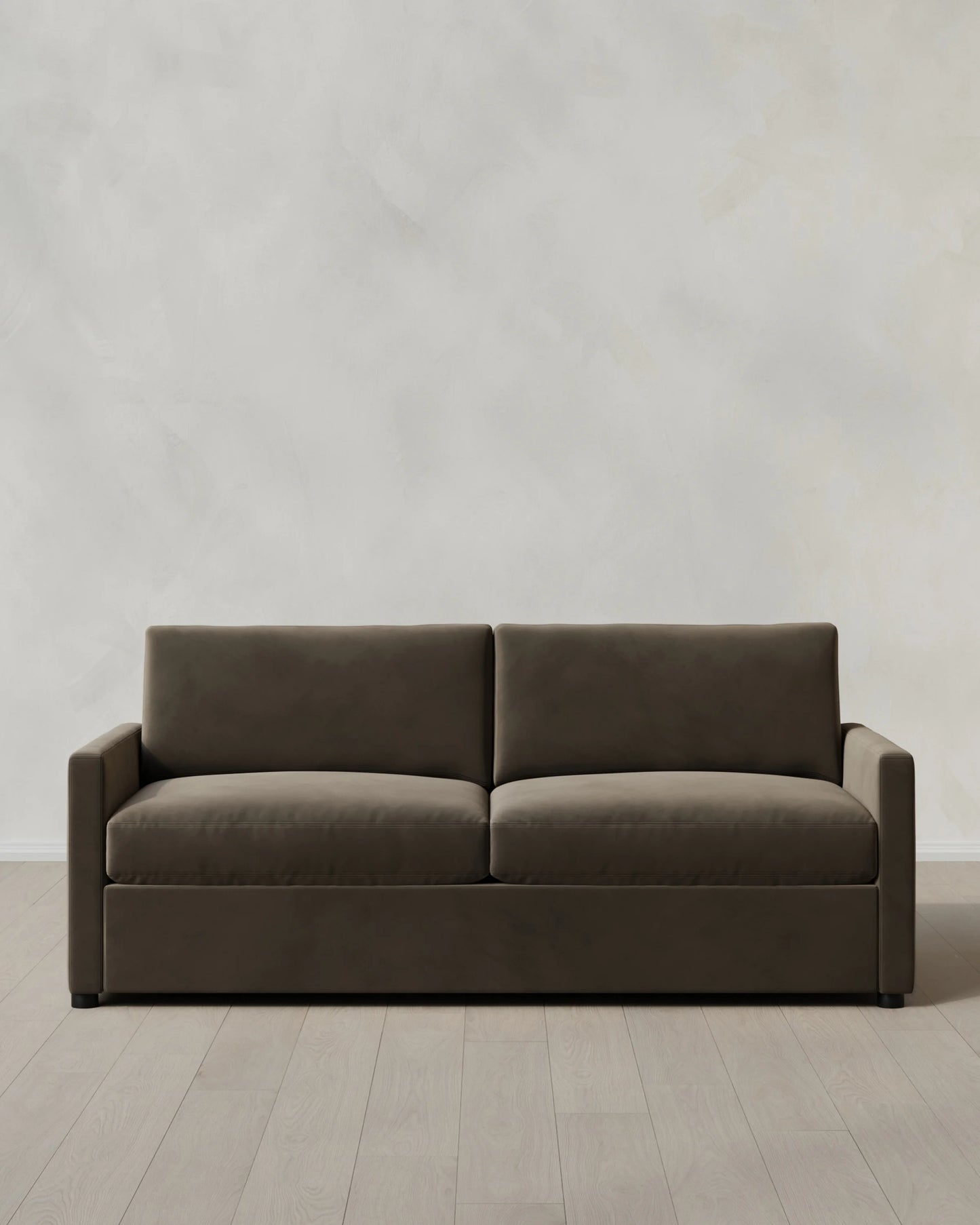 Brennan Sofa in Performance Velvet - 7ft / Taupe