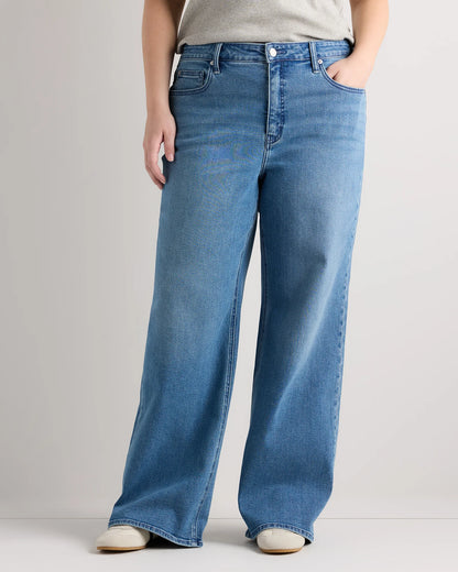 Bella Stretch Wide Leg Jeans - 33 / Midnight Blue