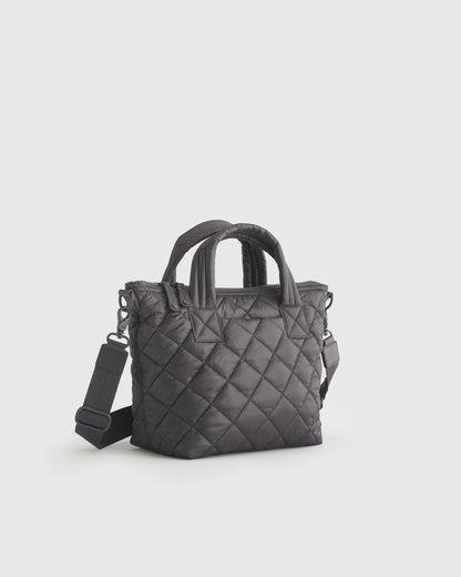 Transit Quilted Small Crossbody Tote - One Size / Taupe Brown