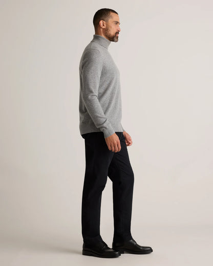 Mongolian Cashmere Turtleneck Sweater - S / Black