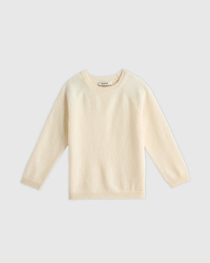 Washable Cashmere Crewneck Sweater - 2T / Forest Floor Green
