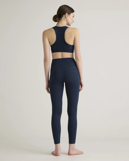 Ultra-Soft V-Neck Racerback Bra - XS / Heather Black