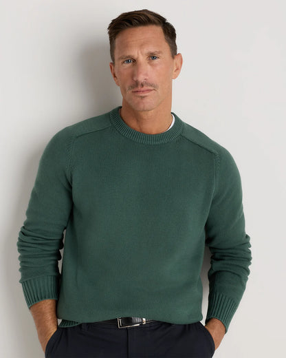 100% Organic Cotton Crewneck Sweater - S / Speckled Beige
