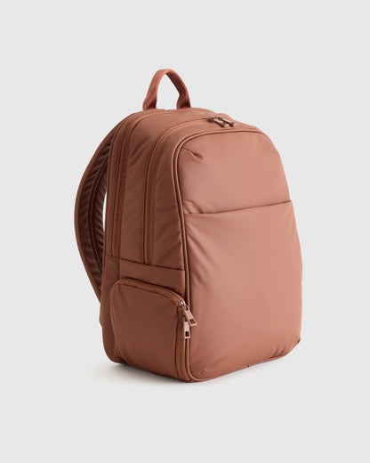 Water Repellent Puff Commuter Backpack - One Size / Black