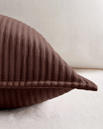 Organic Cotton Matelasse Euro Sham - Euro / Dried Sage