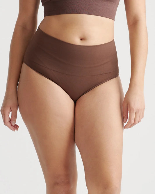 Shaping High-Waisted Brief (3-Pack) - XS / Cocoa